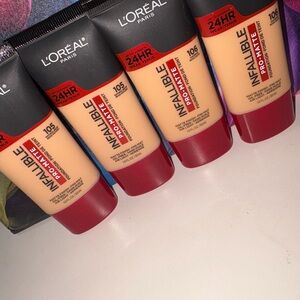 L'Oreal Infallible Pro-Matte Foundation - Beige and Red